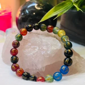 Om Mani Padme Hum 7 Chakra Bracelet