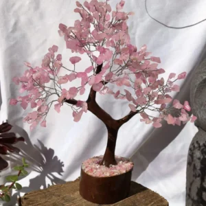 Rose quartz tree