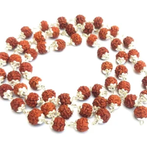 Rudraksha Mala (Silver-Coated) 