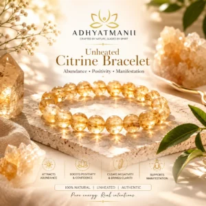 Unheated Citrine bracelet