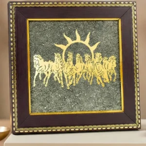 7 Horses on Pyrite frame